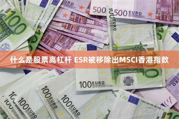 什么是股票高杠杆 ESR被移除出MSCI香港指数