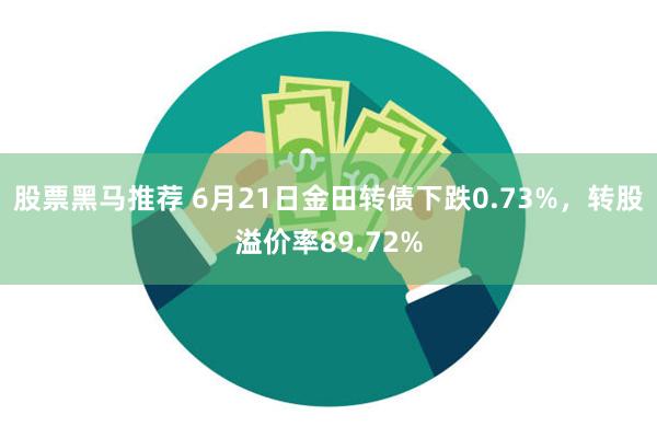 股票黑马推荐 6月21日金田转债下跌0.73%，转股溢价率89.72%