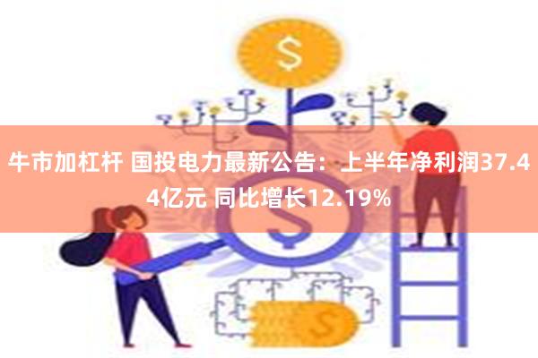 牛市加杠杆 国投电力最新公告：上半年净利润37.44亿元 同比增长12.19%