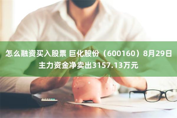 怎么融资买入股票 巨化股份（600160）8月29日主力资金净卖出3157.13万元