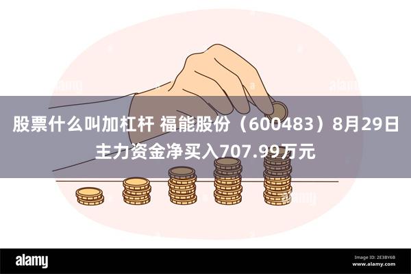 股票什么叫加杠杆 福能股份（600483）8月29日主力资金净买入707.99万元