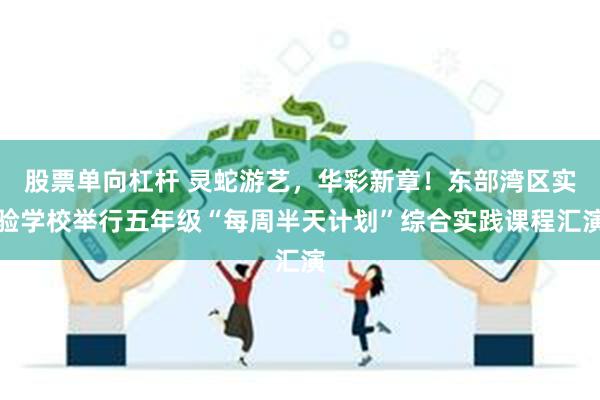 股票单向杠杆 灵蛇游艺，华彩新章！东部湾区实验学校举行五年级“每周半天计划”综合实践课程汇演